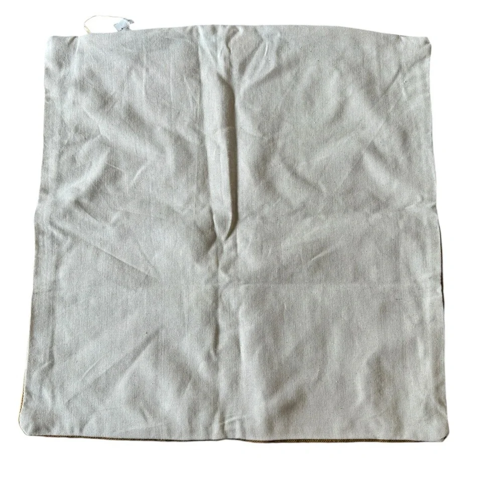 Closet clean out! CB2 Natural Dye Brown Pillow Cover Tie Dye Boho 18” x 18” New